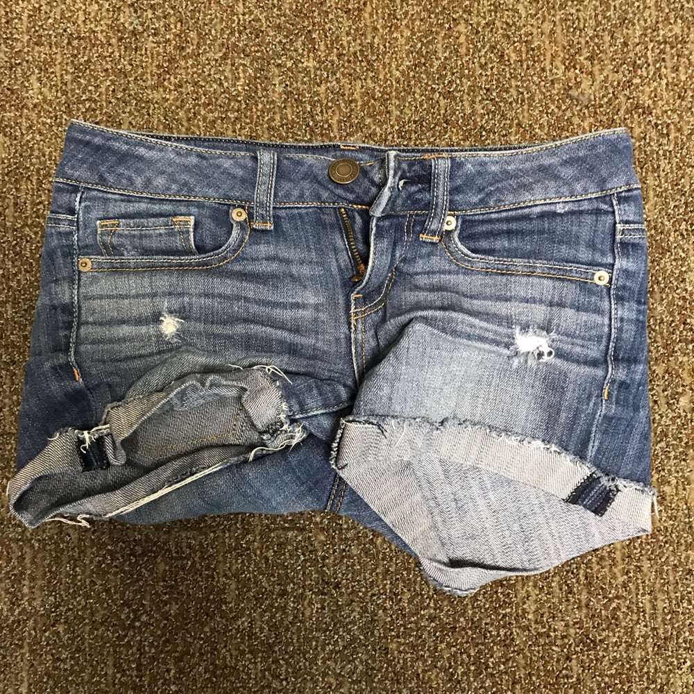 american eagle denim shorts